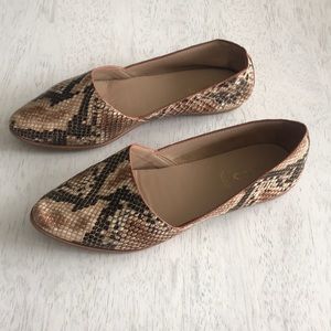 Aldo snakeskin flats